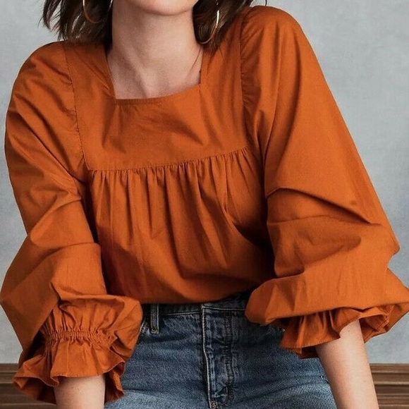 HAPPY X NATURE Kate Hudson Juliet Blouse Small - Picture 7 of 7